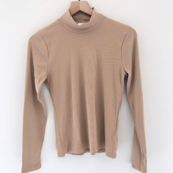 J.Crew Factory Ribbed-knit Mockneck Top - Picture 2 of 4